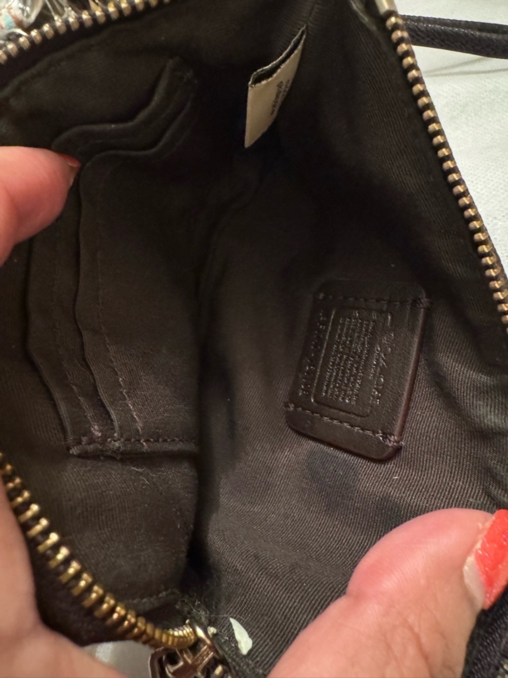 Coach Corner Zip Wristlet - Picture 12 of 13